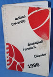 1986 Indiana University Basketball Fanatic's Calendar - Vintage Indy Sports