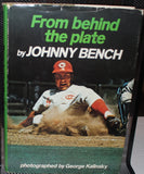 1972 From Behind the Plate by Johnny Bench Cincinnati Reds Baseball Hardback Book