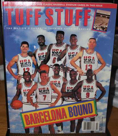 1992 Tuff Stuff Magazine with USA Basketball Dream Team, Michael Jordan, Larry Bird