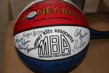 Autographed ABA Money Ball from 50th Reunion, 51 signatures - Vintage Indy Sports