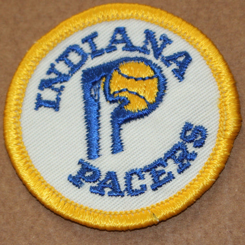 Vintage Indiana Pacers ABA Basketball Yellow Border Patch