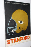 1969 Stanford vs Purdue Football Program - Vintage Indy Sports