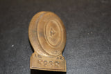 1952 Indianapolis 500 Bronze Pit Badge 5238 - Vintage Indy Sports