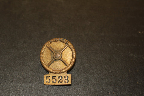 1955 Indianapolis 500 Bronze Pit Badge #5523