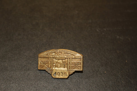 1956 Indianapolis 500 Bronze Pit Badge #4039