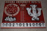 1975-76 Indiana University Basketball NCAA Champions Metal Plaque, LE 1000