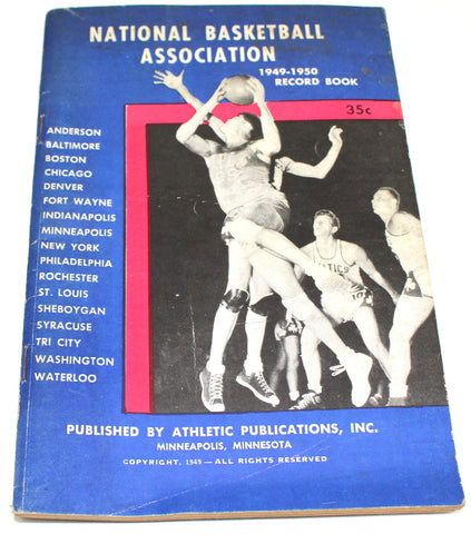 1949-50 NBA Basketball Record Book