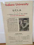 1956 Indiana University vs UCLA Basketball Program - Vintage Indy Sports