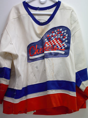 1985-86 Jim Koudys Indianapolis Checkers Game Used Hockey Jersey & Socks