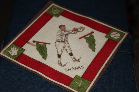1914 B-18 Howie Shanks Tobacco Felt Blanket, Washington Senators