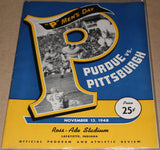 1948 Pittsburgh vs Purdue Football Program - Vintage Indy Sports
