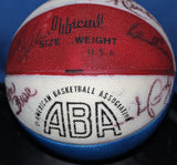 1970's Indiana Pacers Autographed ABA Basketball - Vintage Indy Sports