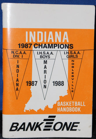 1987-88 Indiana High School Basketball Handbook