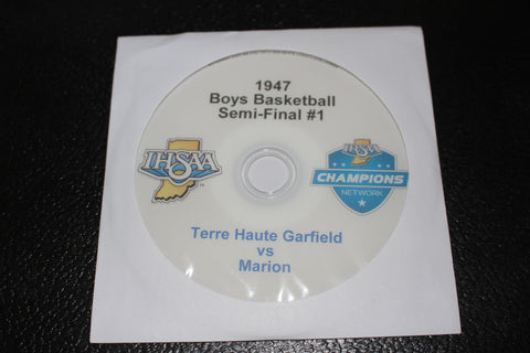 1947 Indiana High School Basketball Semi-Final #1 DVD