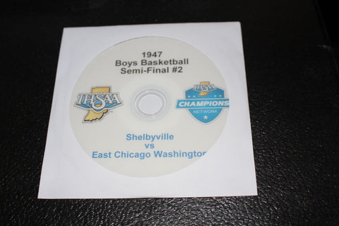 1947 Indiana High School Basketball Semi-Final #2 DVD