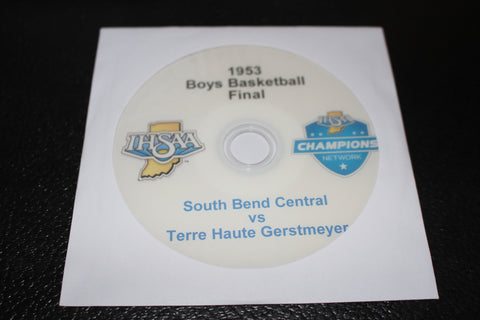 1953 Indiana High School Basketball Final DVD