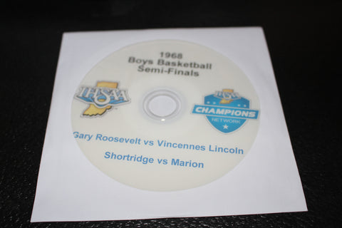 1968 Indiana High School Basketball State Semi Finals DVD