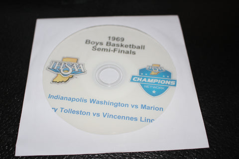 1969 Indiana High School Basketball State Semi Finals DVD