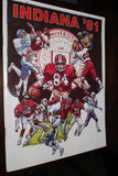 1981 Indiana University Football Media Guide - Vintage Indy Sports