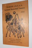 1950 Wabash, Indiana High School Basketball Sectional Program - Vintage Indy Sports