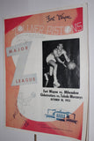 1953 Ft. Wayne Pistons vs Milwaukee, Globetrotters vs Toledo Mercurys NBA Program - Vintage Indy Sports