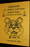 1984 Lebanon Indiana H.S. Boosters Spaghetti Supper Gene Keady Purdue Autographed Program