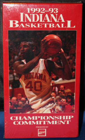 1992-93 Indiana University Basketball Championship Committment VHS Video