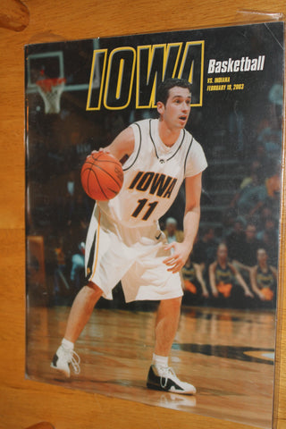 2003 Indiana University vs Iowa Basketball Program