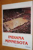 1983 Indiana University vs Minnesota Basketball Program - Vintage Indy Sports