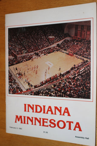 1983 Indiana University vs Minnesota Basketball Program
