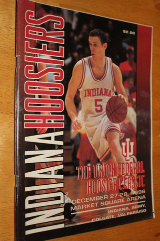 1996 Hoosier Classic Tournament Basketball Program, Indiana University, Army, Colgate, Valpo