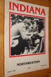 1982 Indiana University vs Northwestern Basketball Program - Vintage Indy Sports