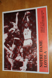 1977 Notre Dame vs Loyola Basketball Program - Vintage Indy Sports