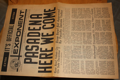 (3) 1966 Purdue University Football Rose Bowl Related Newspapers