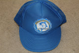 Vintage Western University Blue Chips Movie Hat, New Old Stock, Adjustable