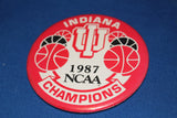 1987 Indiana University NCAA Basketball Champions Pinback Button - Vintage Indy Sports