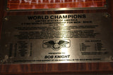 1986 X FIBA Basketball World Champions Photo Plaque Presented to Coach Knight