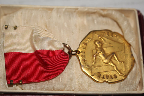 1929 Wisconsin High School 440 YD State Champion Medal