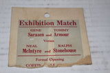 1931 Indianapois Coffin Golf Course Grand Opening Exhibition Ticket Stub - Vintage Indy Sports