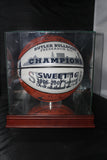 2006-07 Butler University Autographed Basketball w/ Display Case - Vintage Indy Sports