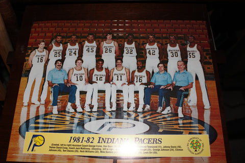 1981-82 Indiana Pacers Team Photo