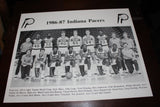 1986-87 Indiana Pacers Team Photo - Vintage Indy Sports
