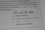 1951 Butler University vs Ohio State University Basketball Contract, Tony Hinkle Signature