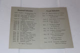 Vintage 1926 Butler University Spring Athletic Pocket Schedule