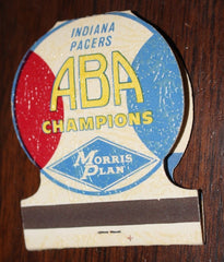 Vintage 1970's Indiana Pacers ABA Basketball Matchbook - Vintage Indy Sports