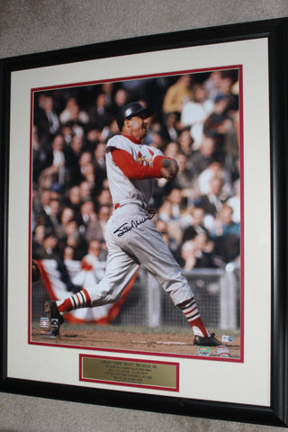 Stan Musial Autographed & Framed 16x20 Photo, MLB & Mounted Memories