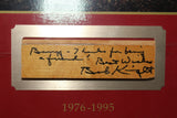 Bob Knight Autographed Indiana University Assembly Hall Floor Plaque - Vintage Indy Sports