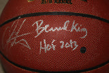 Carmelo Anthony / Bernard King Autographed Basketball, Steiner
