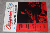 1970 Dallas Chaparrals vs Indiana Pacers ABA Basketball Program - Vintage Indy Sports