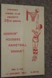 1978 Indiana University Basketball Banquet Program - Vintage Indy Sports